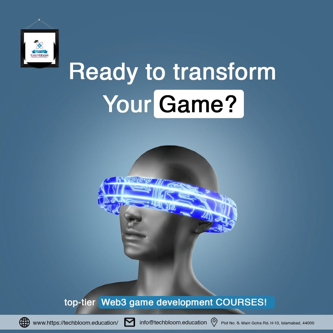 TechBloom Web3 game development course campaign creative
