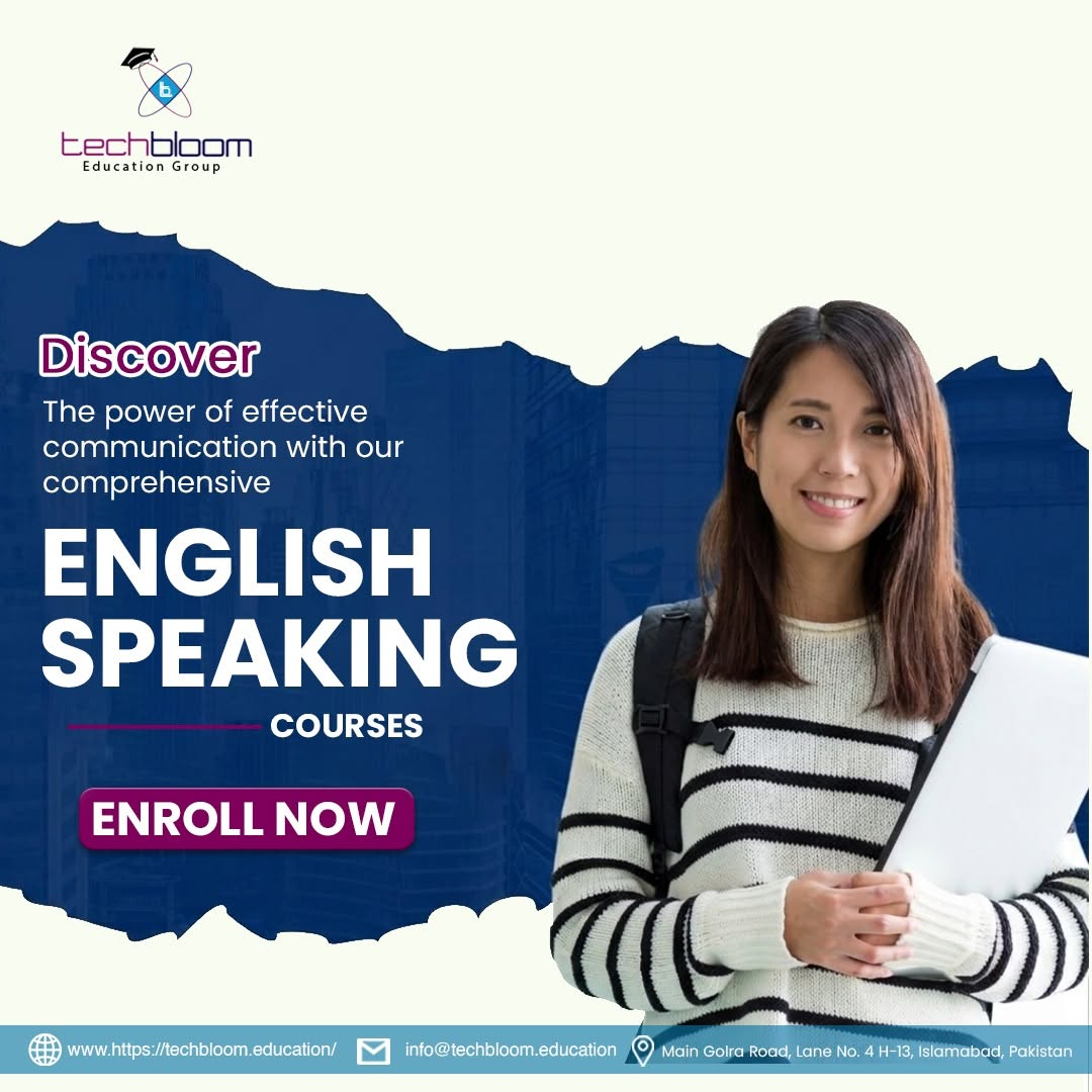 TechBloom English speaking course campaign creative