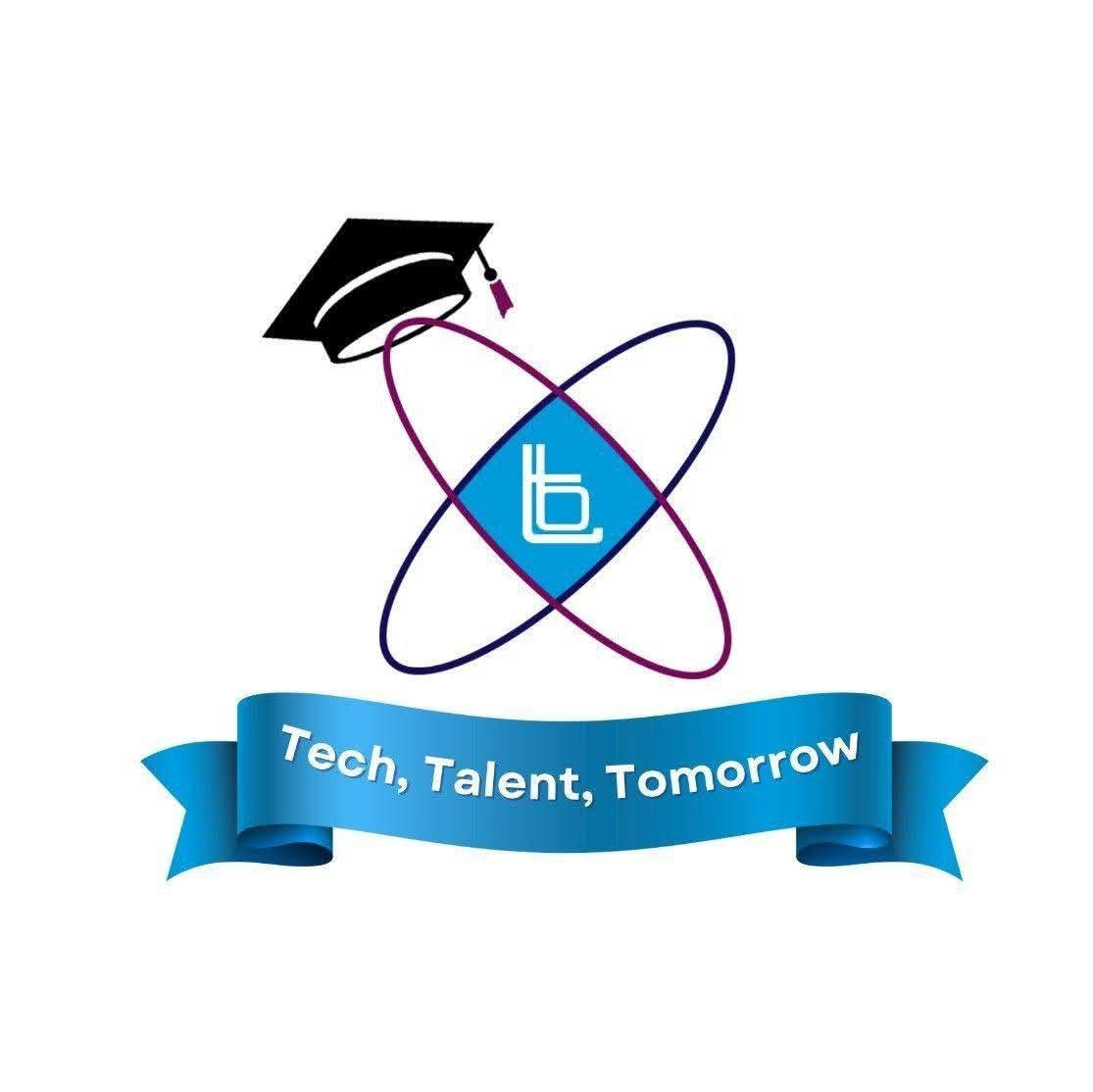 TechBloom Education Group logo with Tech, Talent, Tomorrow tagline