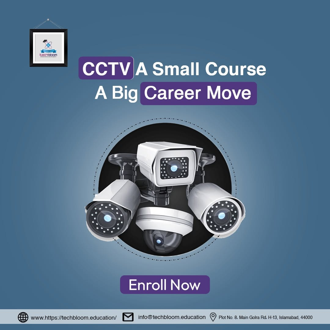TechBloom CCTV short course campaign creative